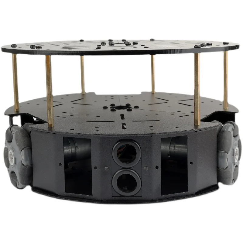 5 kg di carico 58mm omnidirezionale telaio a 3 ruote con motore DC 3WD Omni Robot mobile Omni Robot Smart Car per Arduino Robot Kit fai da te - immagine 2