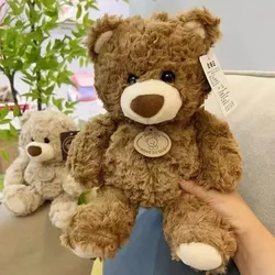 Cuddly Plush Teddy Bear Pillow - Soft Home Decor & Children's Gift - 25cm (1 Brown bear)