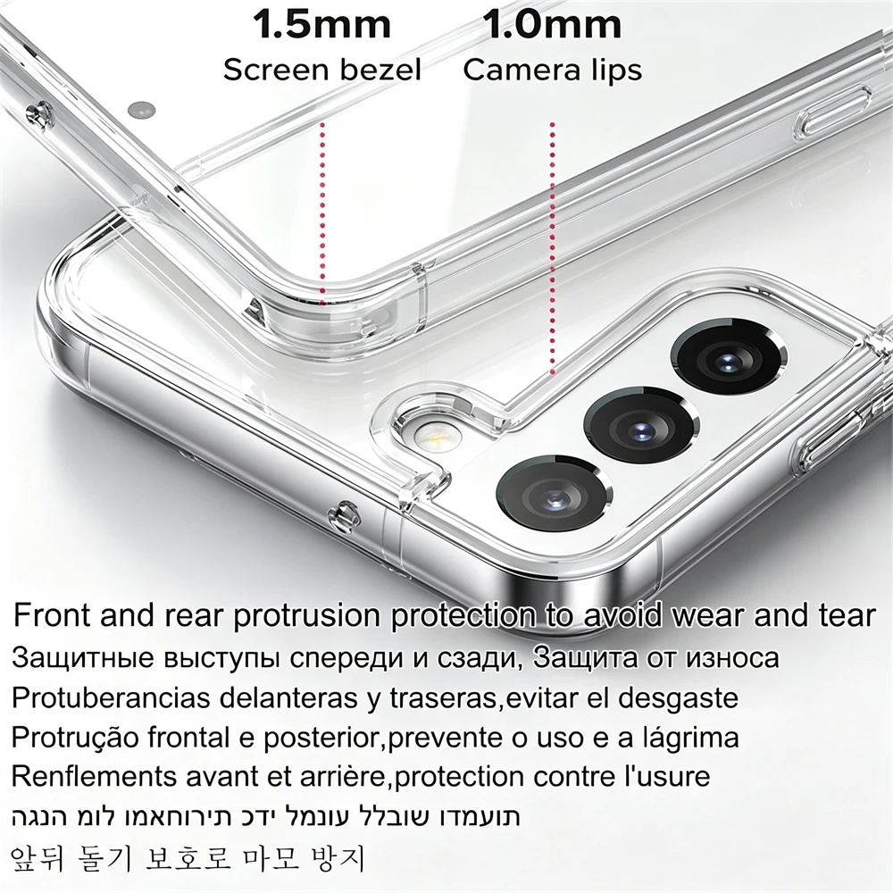 Luxury Clear Cover with Magnetic Closure and HD Protection