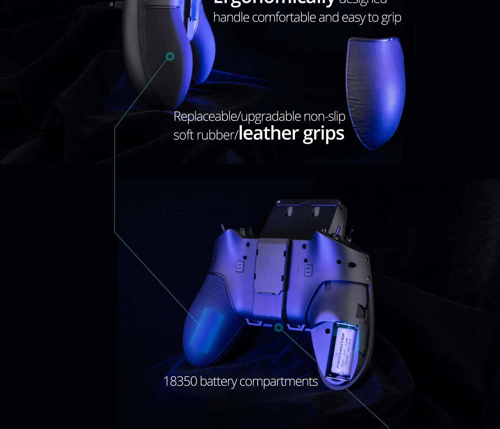 New RadioMaster ZORRO High-Frequency Hall Handle Radio Control Multi-protocol JP4in1 CC2500 ELRS Starter Set 22 Ei0"u Aa 4C3& 'Cu handle comfortable and easyto grip