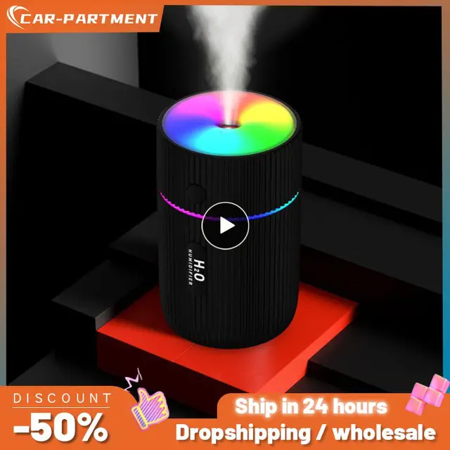 Humidifier Portable USB Ultrasonic Colorful Cup Diffuser Cool Mist Maker Air Humidifier Purifier With Light For Car 1
