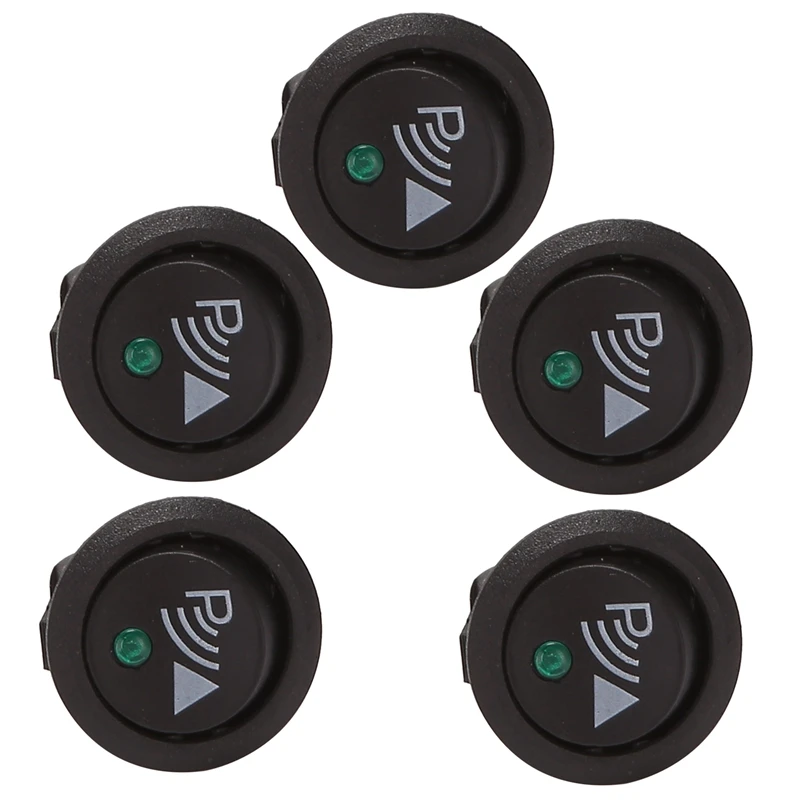 Round 3 Pin Rocker / Parking Off Switch Front Rear Walking Sensor 5X