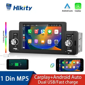 Kaufe Hikity Autoradio Single Din MP5 Player 4,1 Zoll Autoradio Coche FM AM  Bluetooth Player 1 Din Touchscreen RDS Radio TF USB Subwoofer Ausgang  Rückansicht