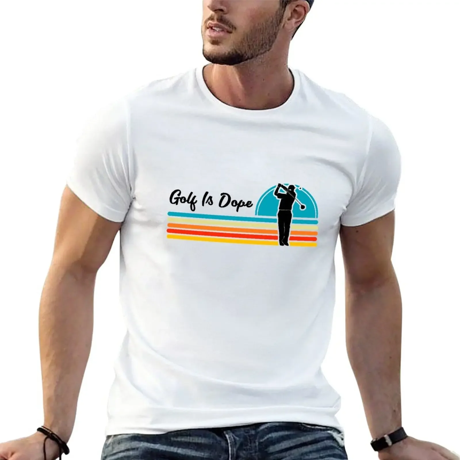 

Golf Is Dope T-Shirt summer top funnys mens vintage t shirts