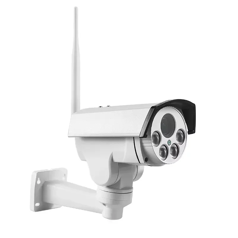 CamHipro 4G 무선 자동 추적 5배 광학 줌 5MP IR SD 카드 오디오 비디오 녹화 스트리트 불릿 와이파이 IP 카메라 PTZ