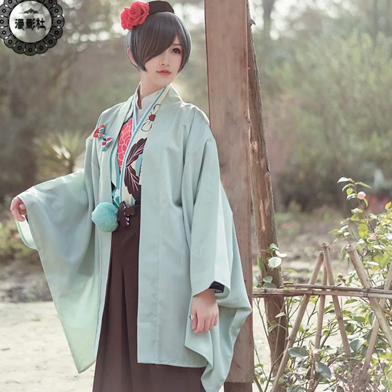 

Anime Black Butler Kuroshitsuji Cosplay Japanese Kimono Tea House Ciel Phantomhive Halloween Cosplay Costume