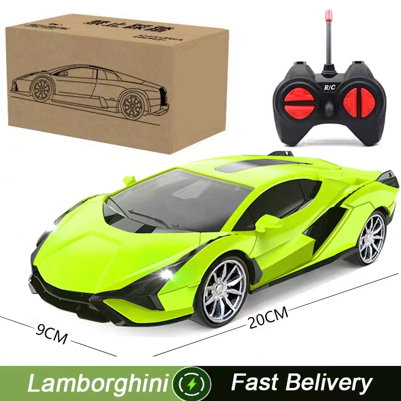 1:24 Children's Four-Way Remote Control Chargeable Car Simulation Drift Car Model Super Racing Ornaments For Christmas Children 4