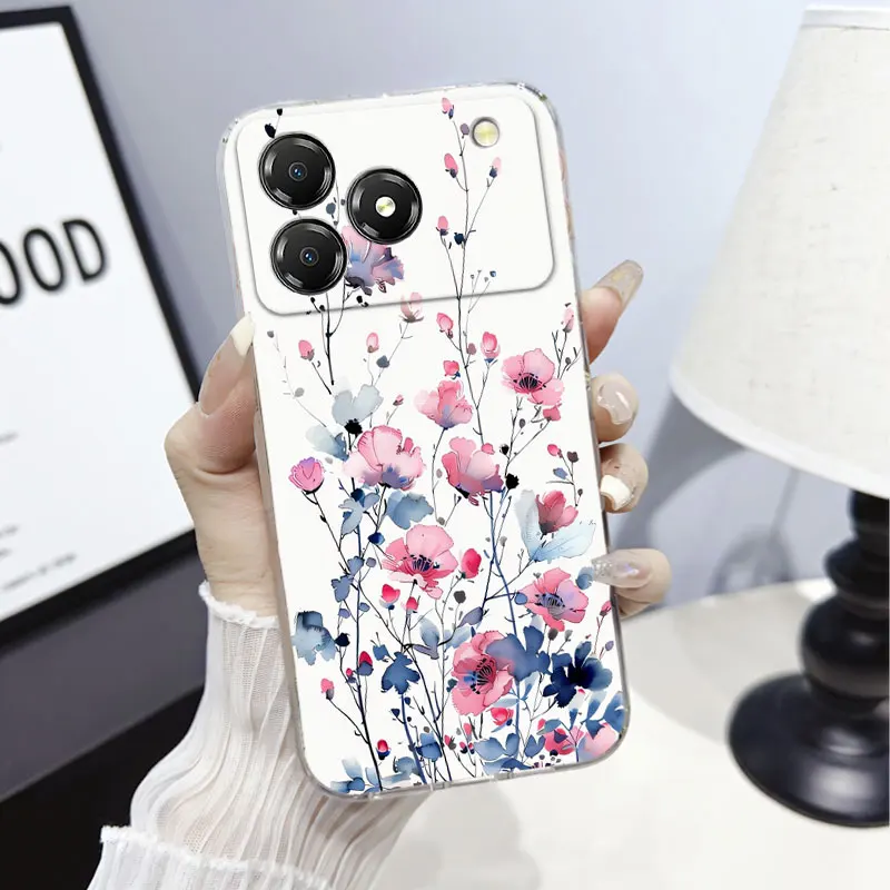 Marble Clear Soft Silicone Protective Phone Case