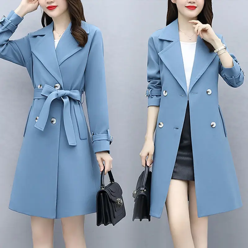 

Early Autumn Windbreaker Medium Length 2023 New Women's Fashion Fashionable Top Thin Coat Various Spring and Autumn Fashions