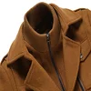 2024 Autumn Winter Double Collar Wool Coat Middle-aged Men's Business Fashion Handsome with Solid Color Woolen Men's Coat  M-4XL 5