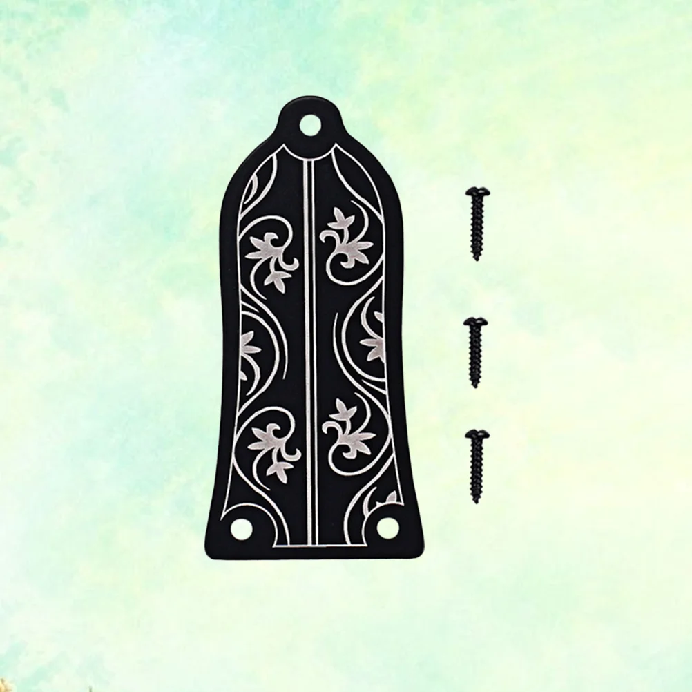 

GR34 Truss Rod Shape Case For Electric Guitar Truss Rod Cover With Screws (Black)