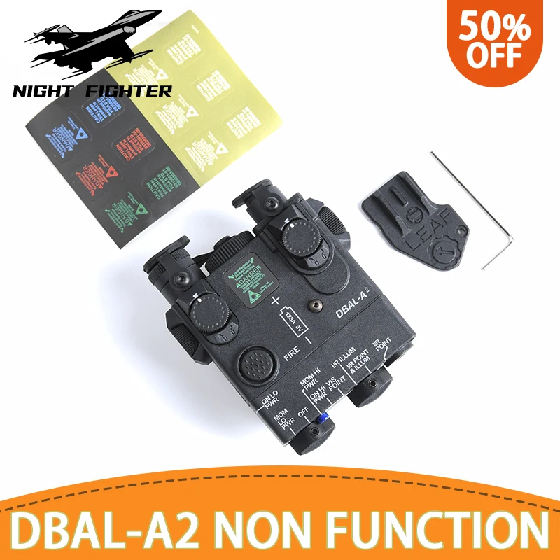 

WADSN DBAL-A2 Tactical No Function Dummy Laser Battery Box Hunting Weapon Scout Accessory Airsoft Decorative Fit 20mm Rail DBAL