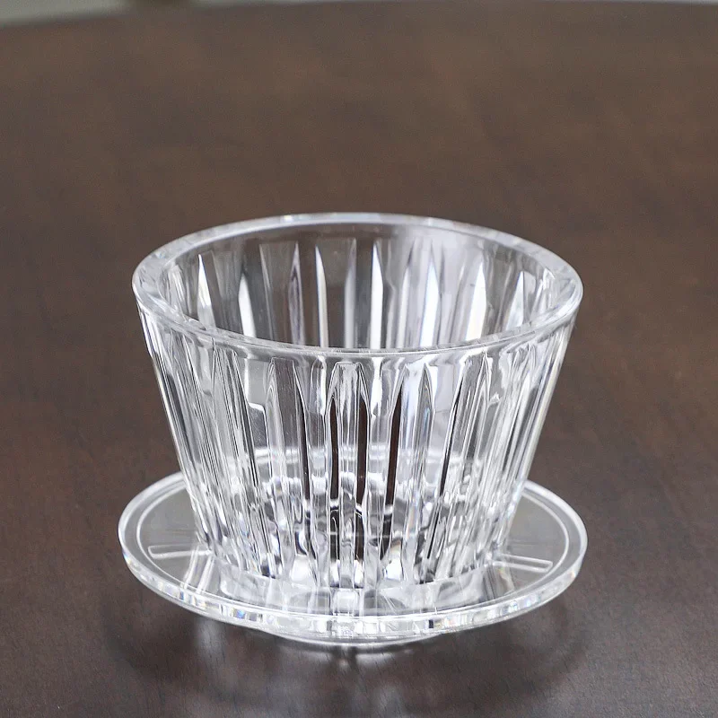 Acrylic New Coffee Funnel Filter Paper Filter Coffee Filter Cup Coffee Shop Furniture Tools for Household Use