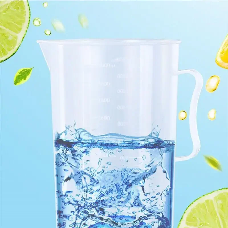 250 500 1000 2000 Ml Spout Kitchen Lab with Handle Measuring Cup Cooking Liquid Pitcher Jug Pour Durable Kitchen Tool measuring cup