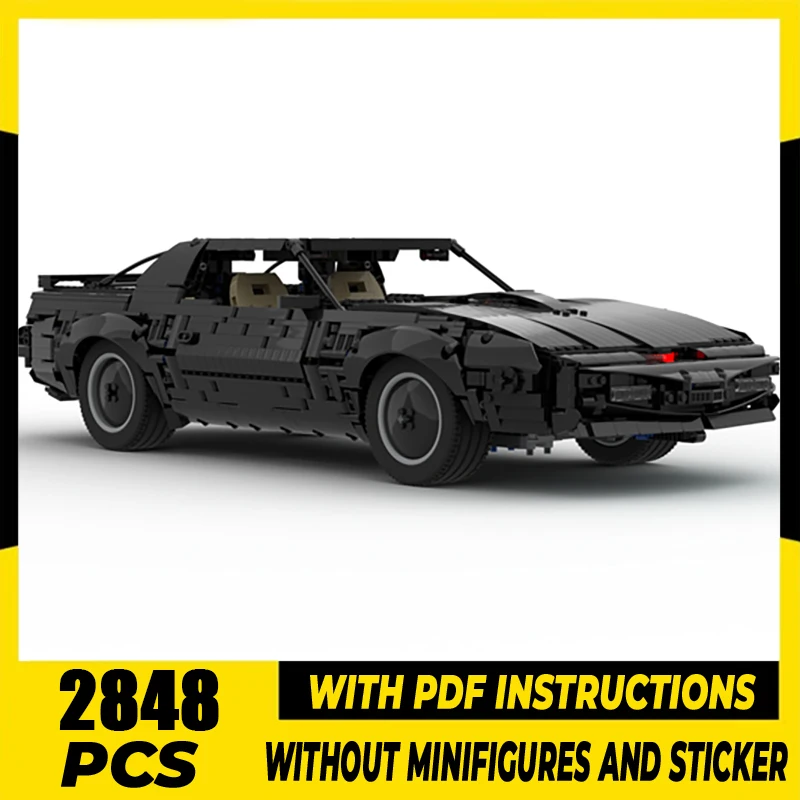 

Moc Building Bricks Knight Rider KITT Speed Champion Movie Car Model Technology Modular Blocks DIY Set Assembly Christmas Gift