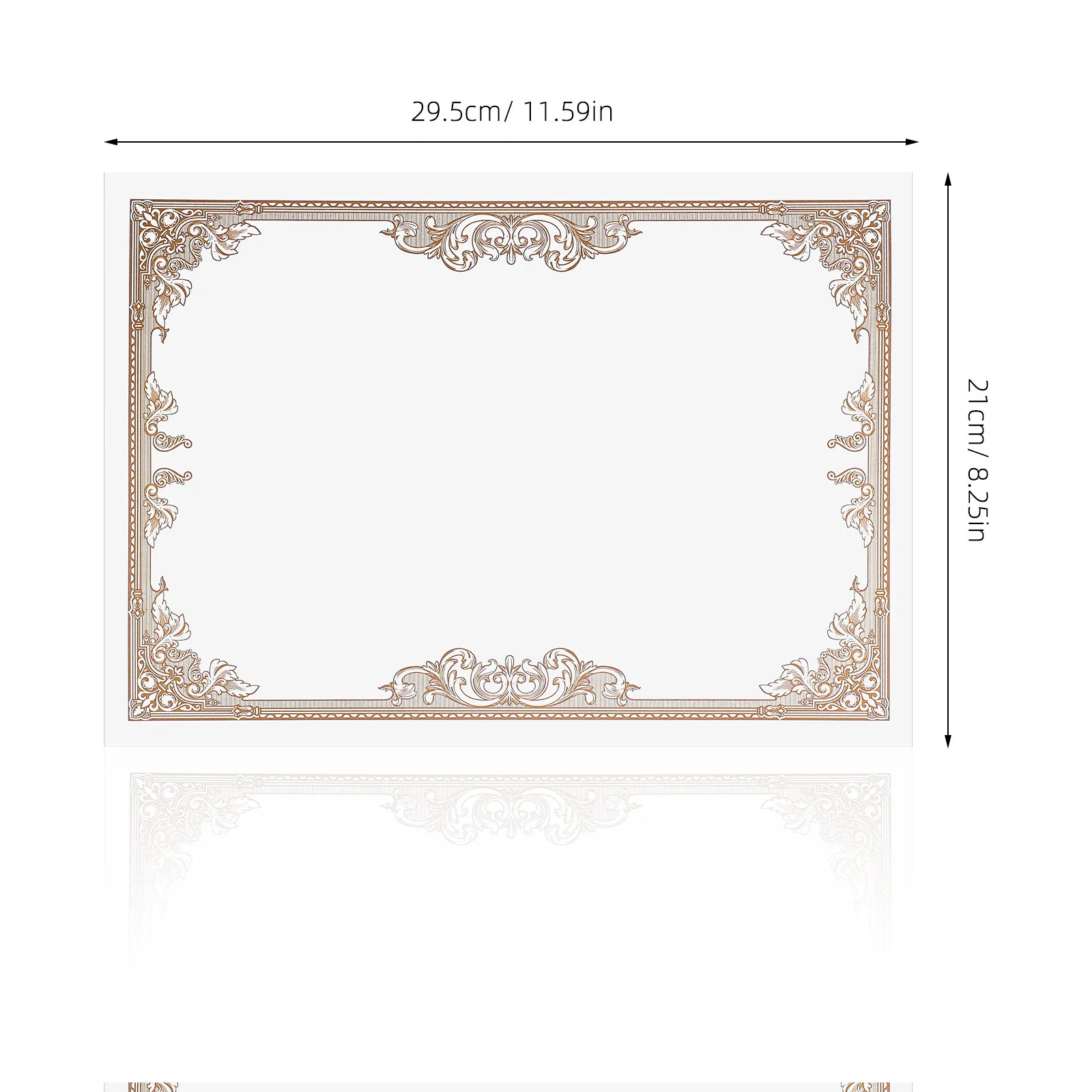 30Pcs 빈 인증서 용지 학위증 내부 용지 쓰기 가능 부드러운 마감 학술상 학교용 우아한 디자인