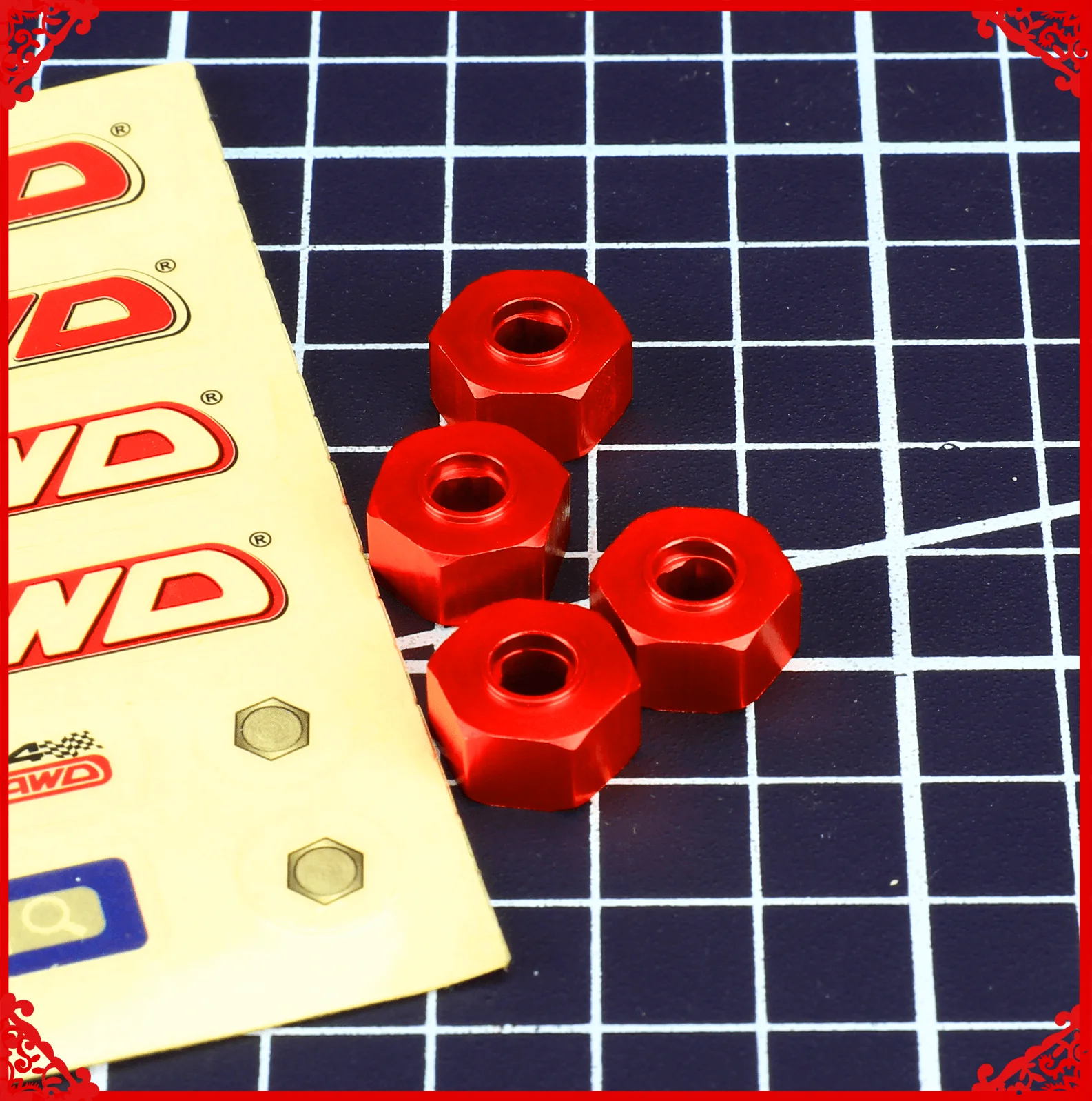 Rcawd 4Pcs Aggiornamenti Adattatore Esagonale Ruota Da 12Mm Spessore 7Mm Per Traxxas Slash Hoss Rustler Stampede Aggiornamenti Parti