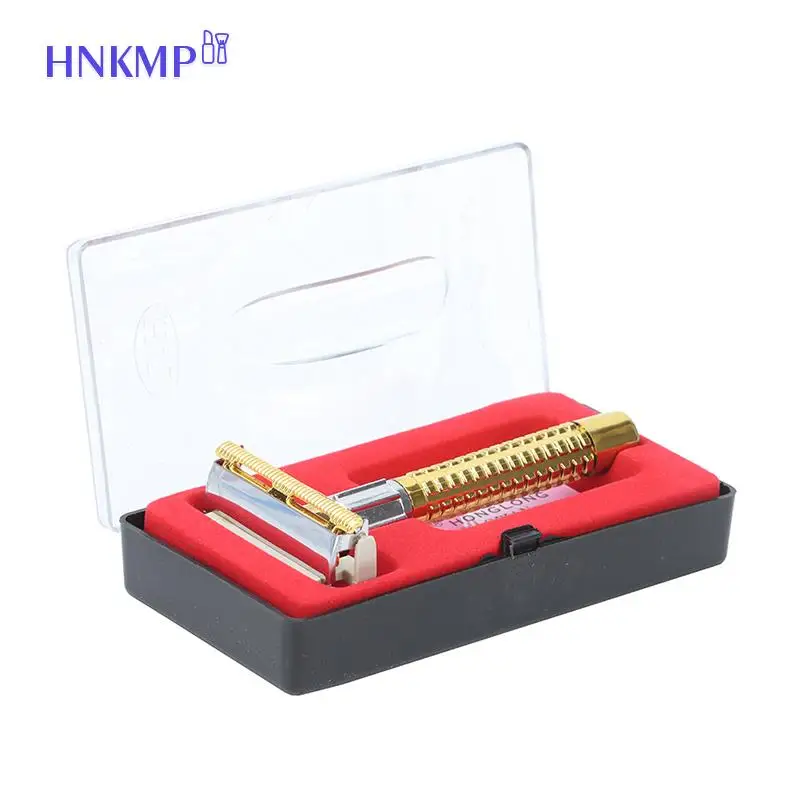 

Men's Retro Safety Razor Box Handle Razor Shaving Tool Shaving Tool Facial Razor Safety Razor Blade Box