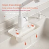 Faucet splash proof drainage rack sink water collection mat anti-slip countertop mat kitchen rag sponge wipe drain storage rack 2