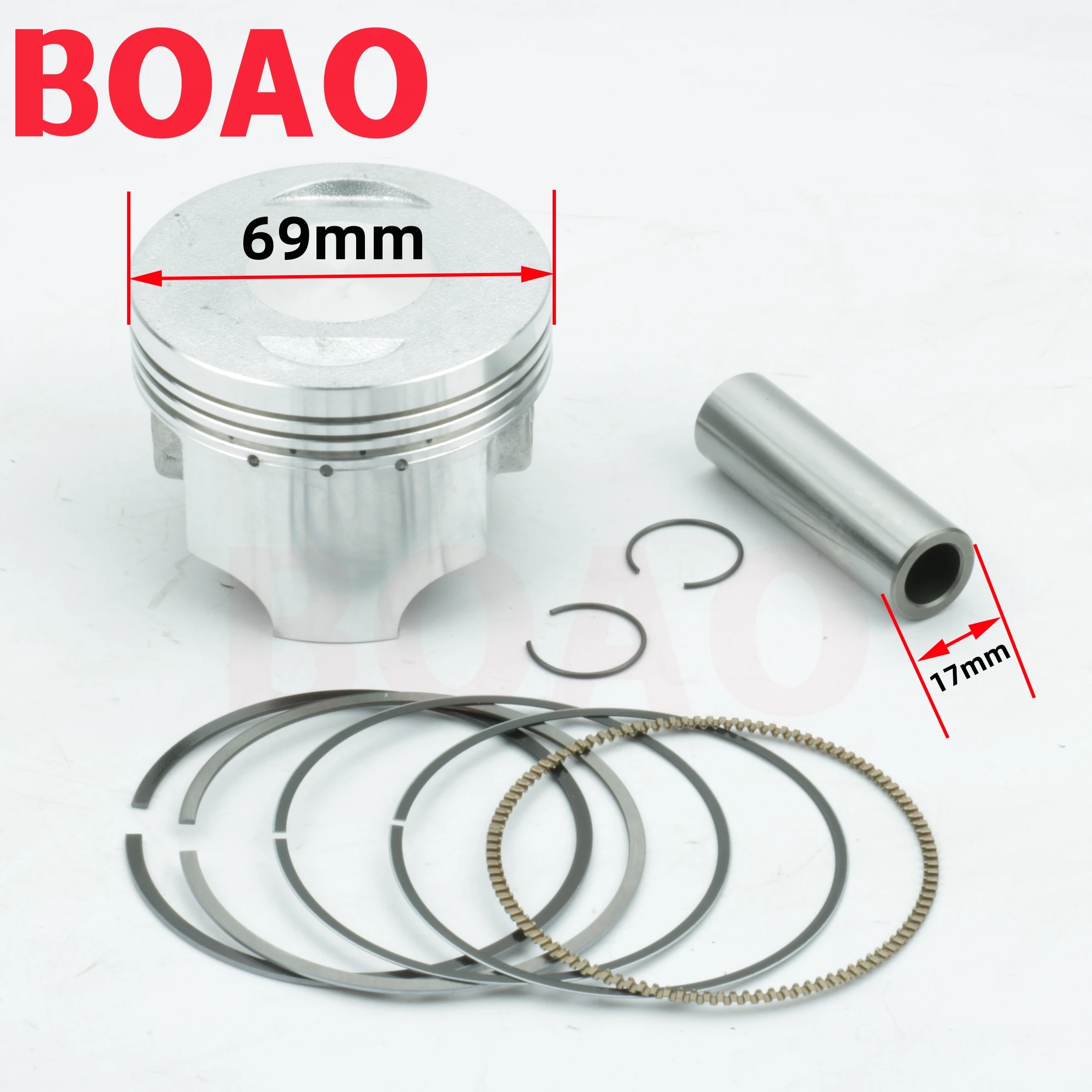 

69mm 17mm Pin Ring Piston Kits Set Fit for Zongshen CB250 250cc Water Cooled Engine ATV Dirt Bike