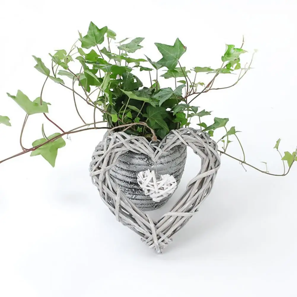 Heart Pendant Heart Shape Hanging Pendant Rattan Hanging Wedding Window