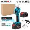 Brushless Cordless Pruner Shear 40cm 4 Gear Fruit Tree Bonsai Pruning Electric Tree Branches Cutter Power display For Makita 18V 1