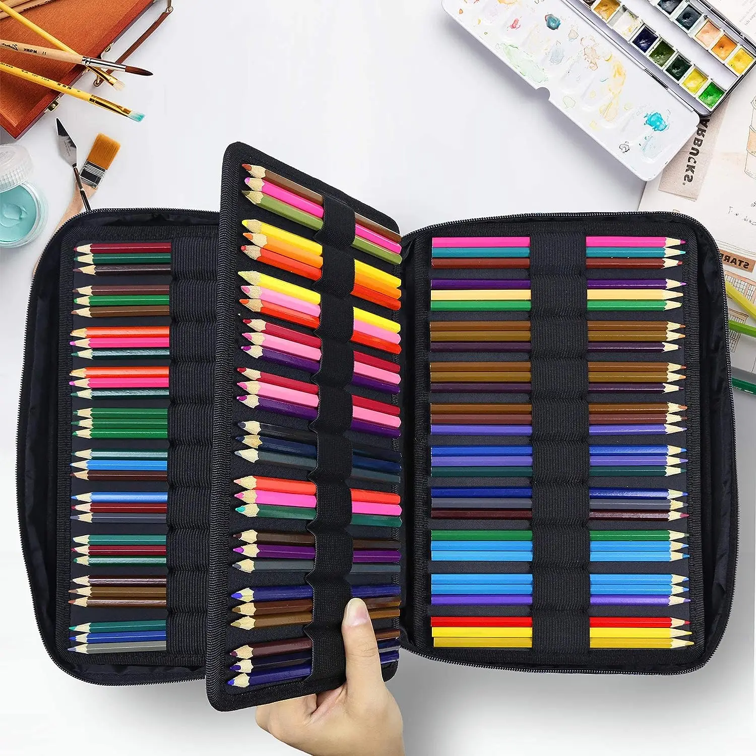 Color Pencil Case Organizer 300 Slots large Pencil Case Organizer