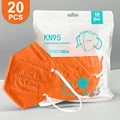 Kn95-orange-20pcs