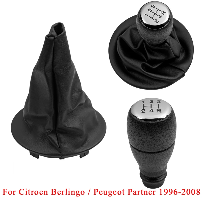 Pomo De Palanca De Cambios Para Citroën Berlingo Y Peugeot Partner (1996-2008) - ABS De Alta Calidad, Diseño Funcional Y Fácil Instalación