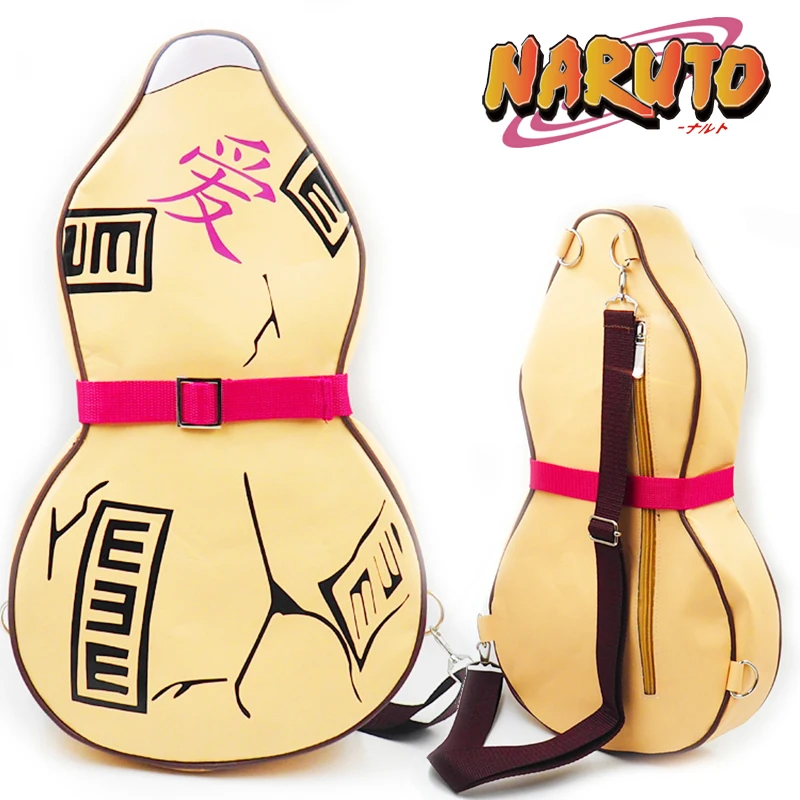 NarutoBackpackAnimeGaaraGourdKnapsackCartoonMenShoulderBag