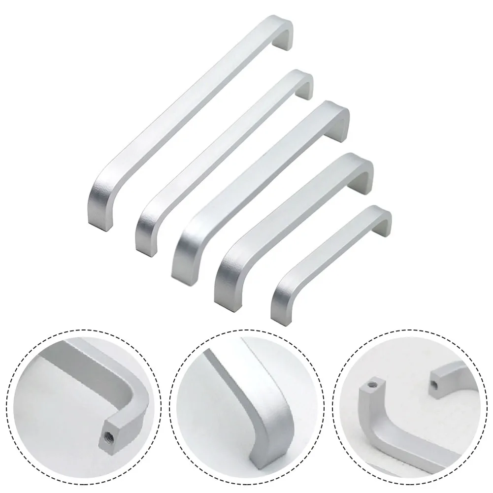 Kitchen Door Cabinet Straight Handle 68mm-197mm Space Aluminum Pull Knobs 64mm-192mm Hole Spacing Hardware Door Knobs Handles door handles cabinet handles
