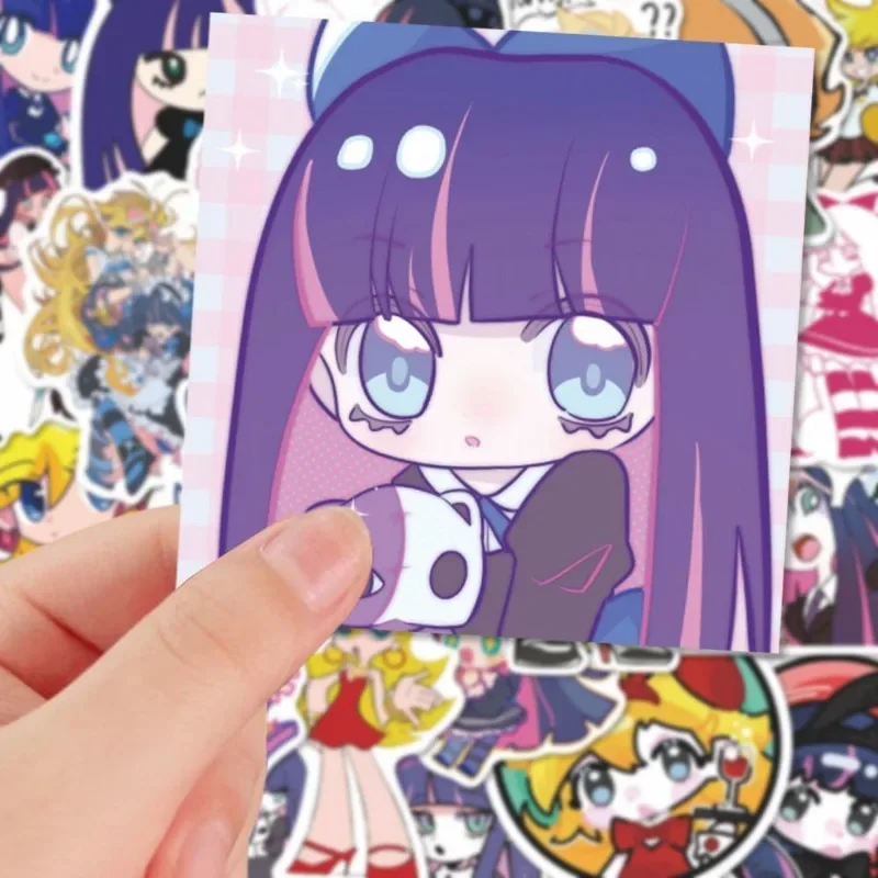 Panty & Stocking Anime Transfer Sticker Photo Childrens Stationery Wallpaper Perimeter DIY Computer Phone Case Handbook Sticker