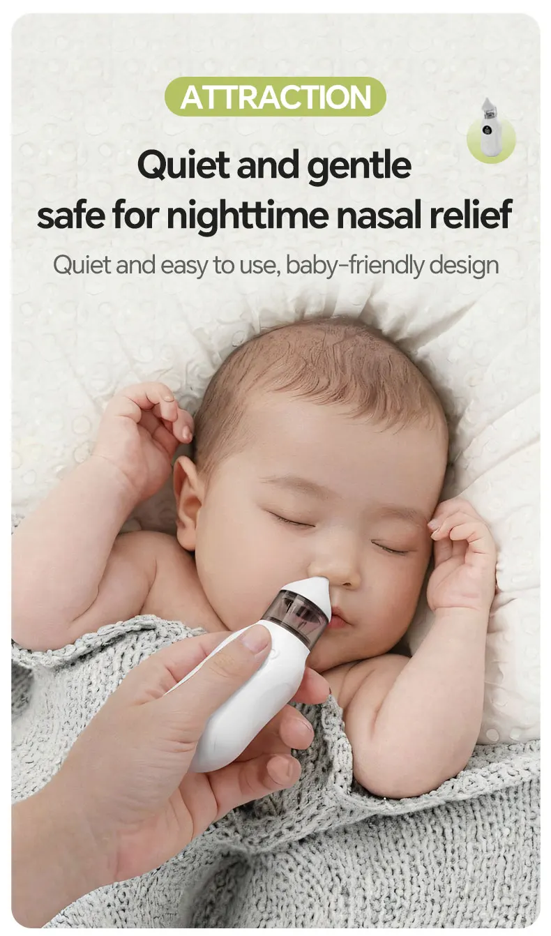 Baby Electric Nasal Aspirator Nose Sucker for Baby & Toddler Rechargeable Nose C