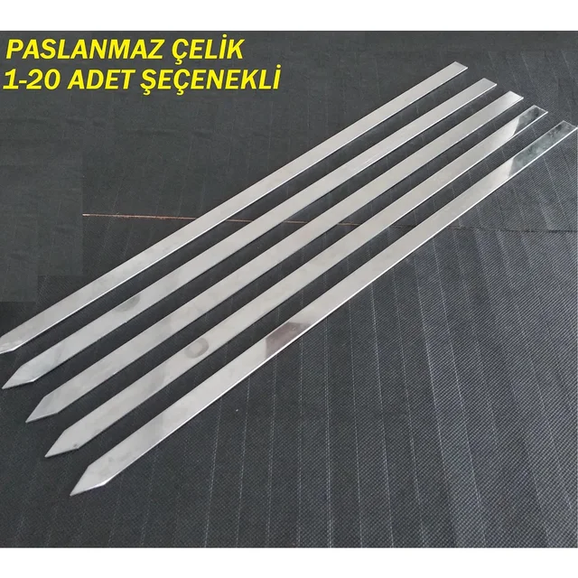 Króm Rozsdamentes Acél Húsdaráló Kebab Nyárs (Adana-Urfa-Pistachio Nyárs) Bbq Rácsminőség - Image 2