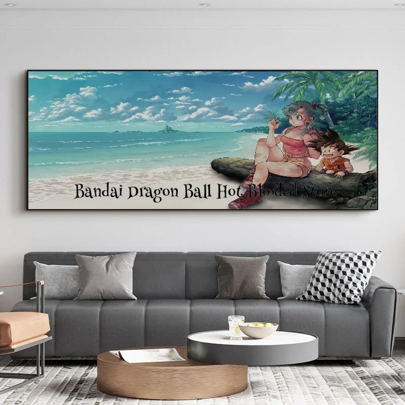 

Плакат с японским аниме живопись на холсте, мультфильмы Dragon Ball Goku, настенная роспись с принтом, настенное искусство для гостиной, украшение для дома, подарки