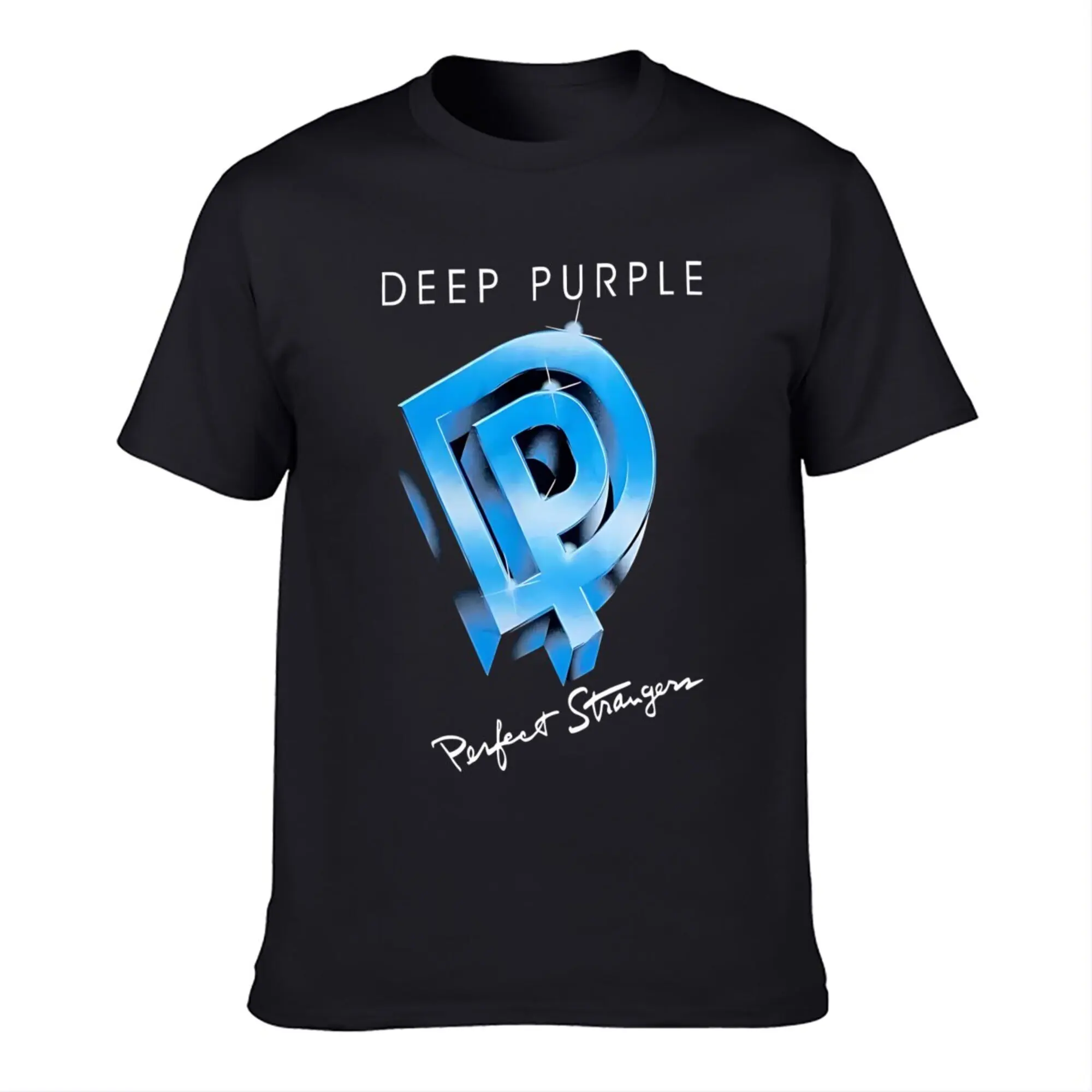 Vintage Deep Purple Perfect Strangers Music T-Shirt - Black