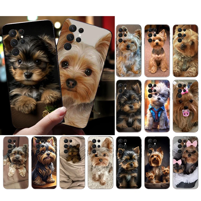 

Phone Case For Samsung S23 S22 S21 S20 Ultra S20 S22 S21 S10E S20FE S10 S9 Plus Yorkshire Terrier Puppies Dog Shell