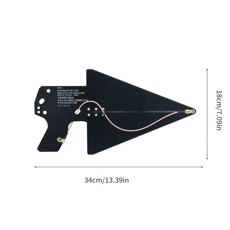 HT6 50Ohm 적합한 안테나 광대역 안테나주기 안테나 전자기장 N2UB 생성을위한 넓은 주파수 범위