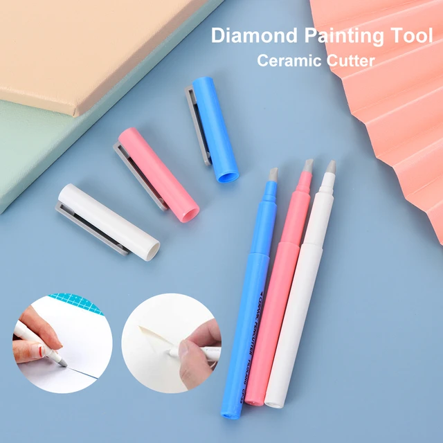 Pen Shaped Blade Utility Knife DIY Diamond Painting Paper Ceramic Cutter