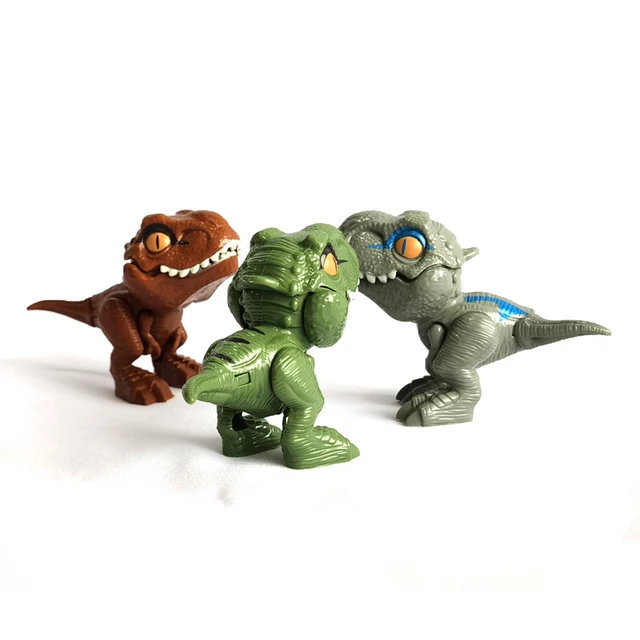 1PCS Jurassic World Toys Dinosaur Model Finger Toy Tricky Tyrannosauru Creative Fidget Interactive Biting Hand Kid Children Gift 1