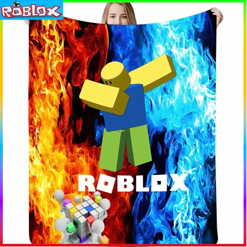 

3D New ROBLOX Soft and Comfortable Nap Blanket Flannel Printed Warm Sleeping Blanket Birthday Gift For Girls