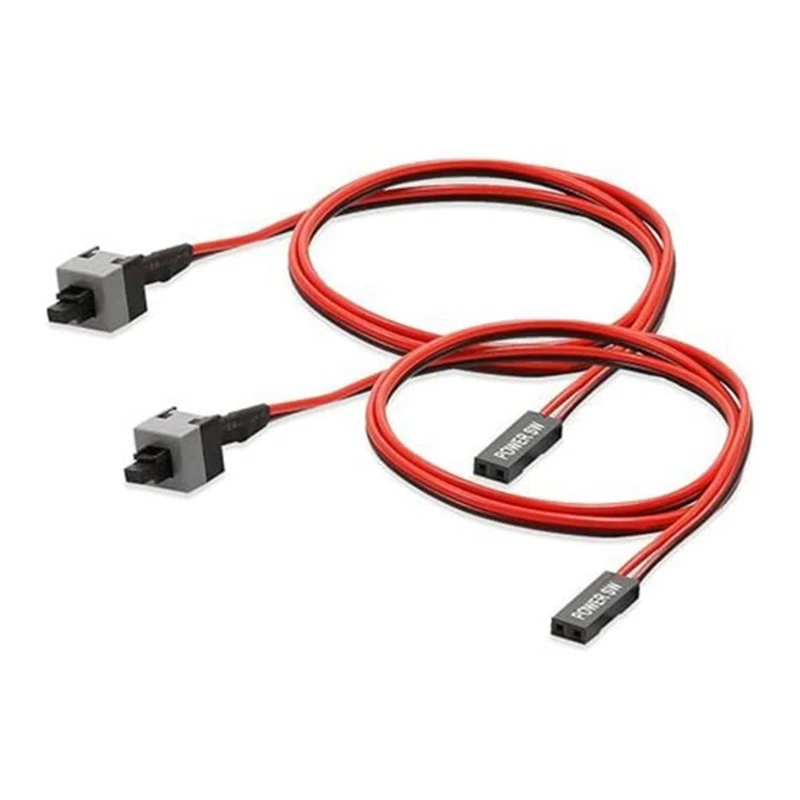 

2 Pin Computer Line Cable Chassis Boot Line Reset Line Power 2Pk