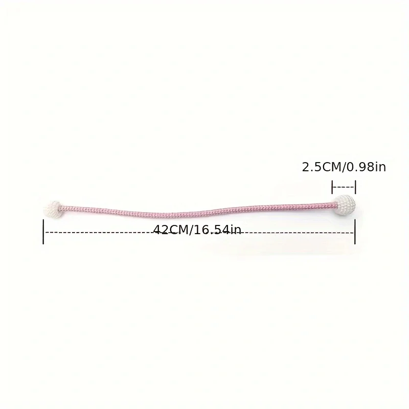 Simple curtain straps high strength magnetic attraction pearl magnetic buckle fabric storage strap