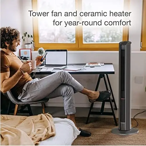 Portable Fan u0026 Heater All Season Comfort Control Fan and Space Heater in  One with Remote Control, Black, FH515,Large - AliExpress