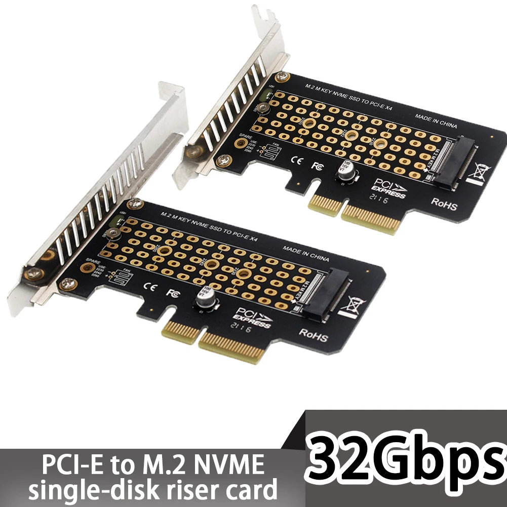 

M.2 NVME SSD To PCIe 4.0 X4 Adapter, M.2 2280 2260 2242 2230 SSD To PCIe 3.0 X4 Host Controller Expansion Card for PC Desktop