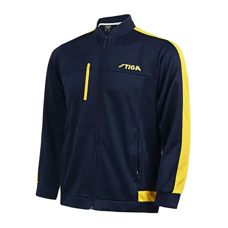 Stiga Table Tennis Hooded Hoodies Coats Men Women Jacket Trousers Top Sports Suit Winter Tennis Sweat Set Tenis De Mesa