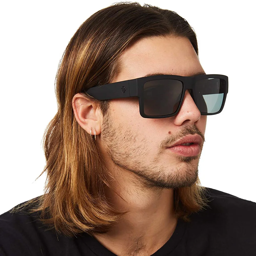 Unisex Square Polarized Sunglasses Men Wide Sun Glasses Temples Origin Sunglass For Couple KDEAM Brand