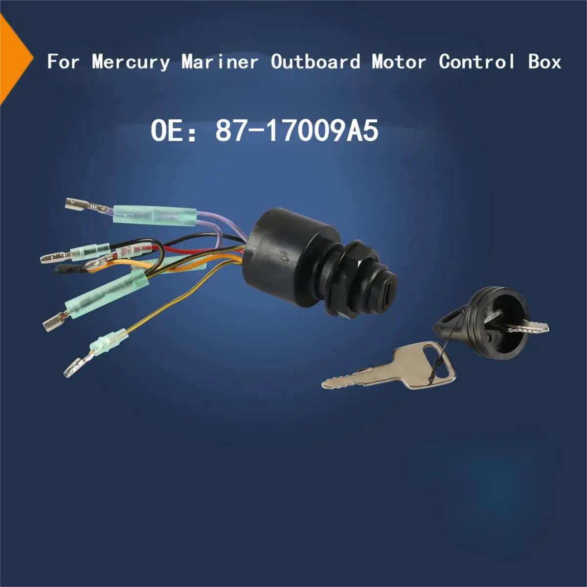 

Boat Ignition Key Switch 3 Position Off-Run-Start for Mercury Mariner Control Box 40 45 50 60 90 115 150 225hp 87-17009A5 Sierra