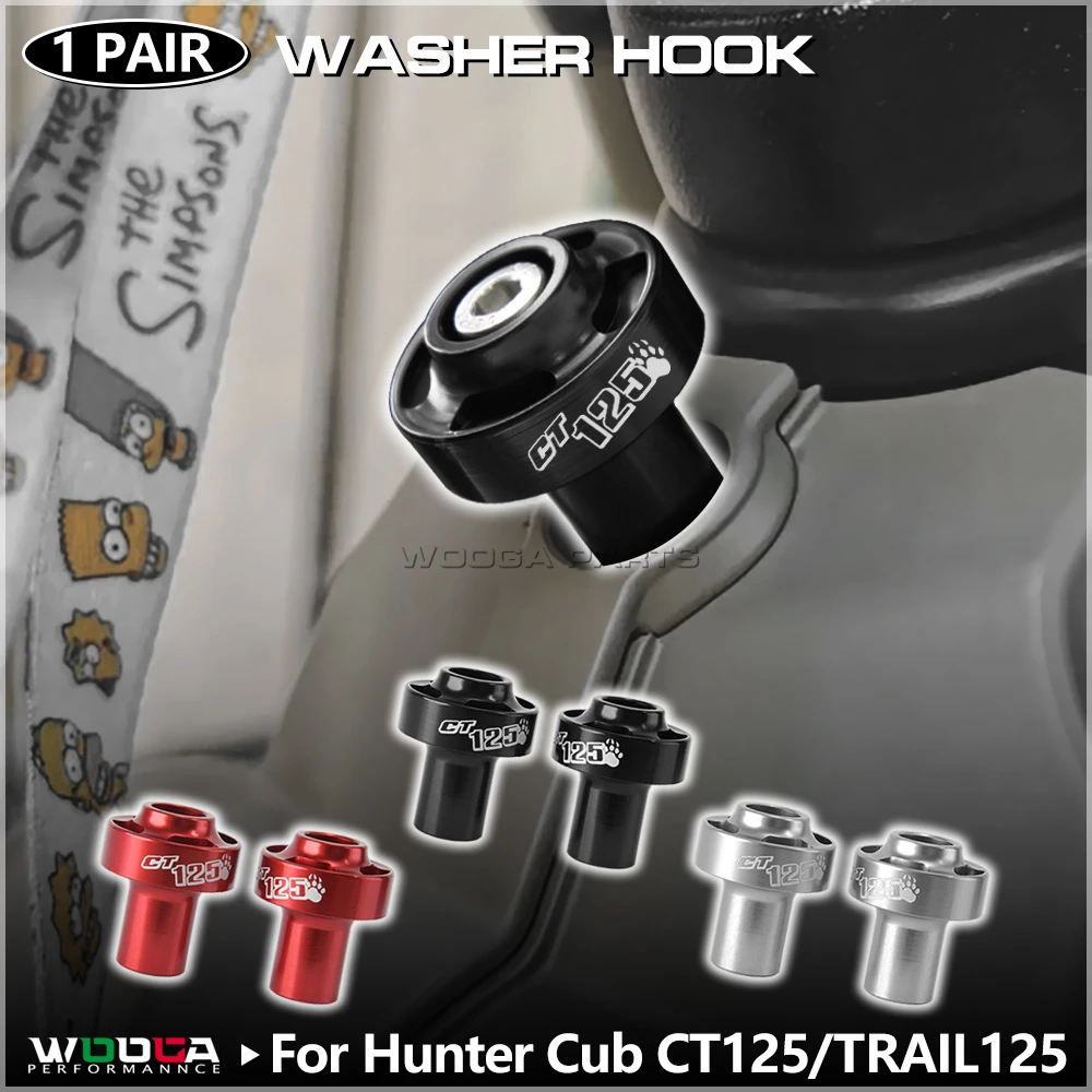# CT125 Washer Hook For Honda Hunter Cub CT125 JA55 JA65 Hanger Bag Holder Mount Bracket Trail Trail125-Luggage Hook
