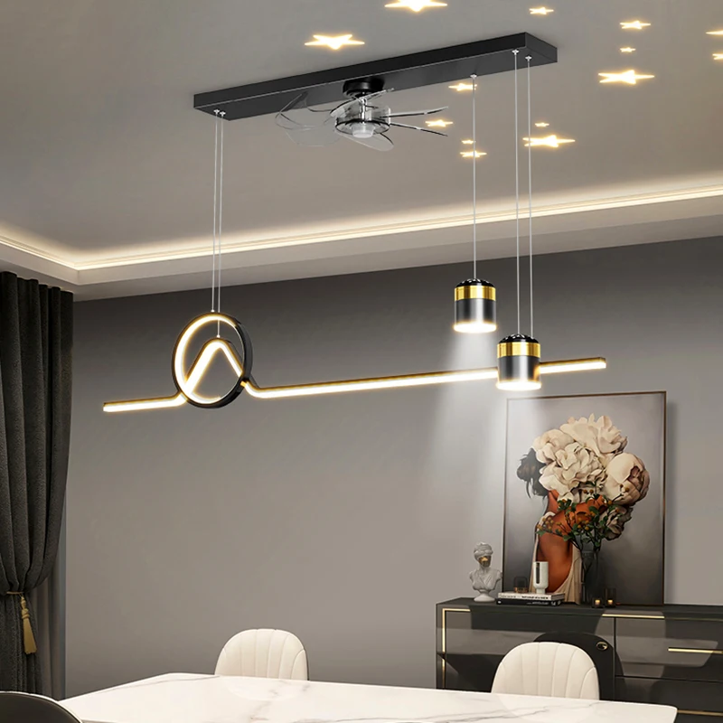 Nordic home decor dining room Pendant lamp lights indoor lighting Ceiling lamp hanging light fixture Ceiling fans with lights 3